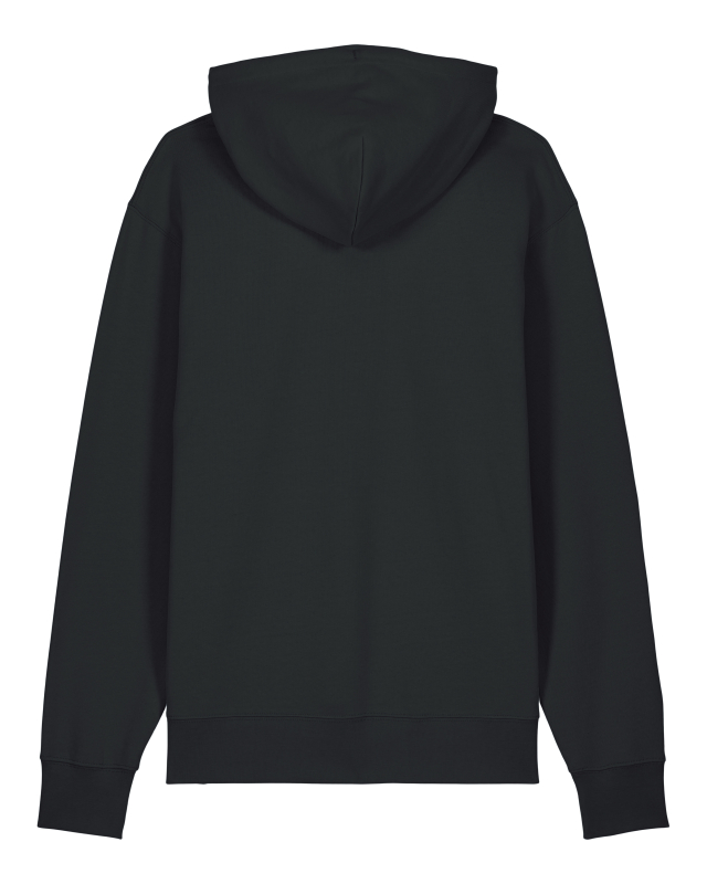 Schwarzer Unisex Hoodie „Der Zweig“ – Nachhaltiger Premium-Hoodie aus 100 % Bio-Baumwolle